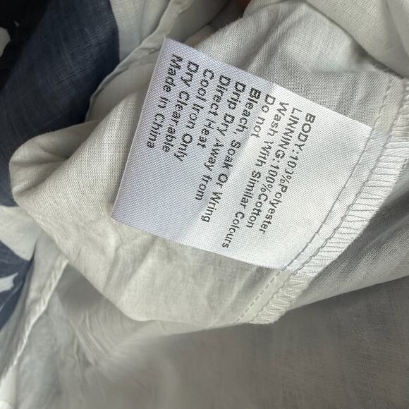 NWT Puff Sleeve Black and White Abstract Mini Dress Passion Fusion Size L - Picture 7 of 10